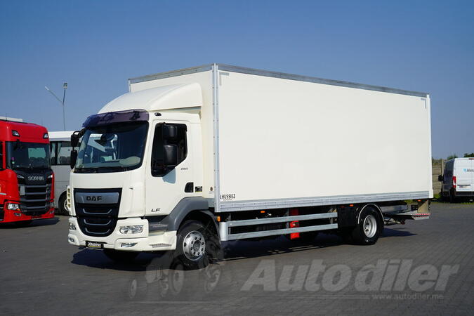 DAF - LF 260 / ACC / EURO 6 / SANDUK + HIDRAULIČNA RAMPA / 18 PALETA / NOSIVOST 8,5 T / DOM-2469