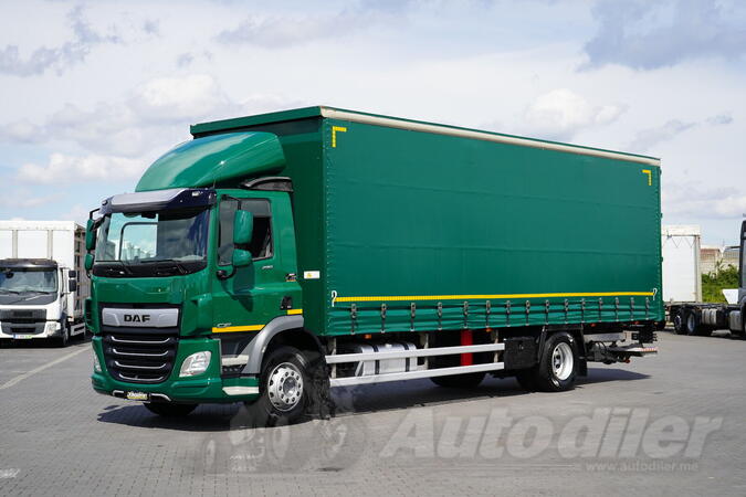 DAF - CF 290 / ACC / EURO 6 / CERADA + RAMPA / 21 PALETA / D. 8,7 M / KAMION SA CERADOM / DOM-2477