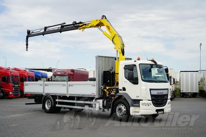 DAF - LF 250 / SANDUK + HIDRAULIČNA DIZALICA / HYVA HB-150 / DALJINSKO UPRAVLJANJE / ROTATOR / KA...