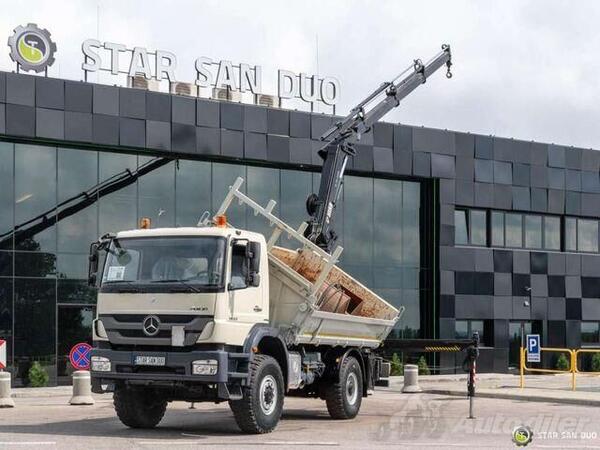 Mercedes Benz - Axor 1833 4x4 / HIAB 166 dizalica / Kiper kamion / STR-0735