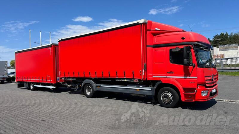 Mercedes Benz - Atego 1227 Big Space Euro 6 / Kamion sa ceradom + prikolica sa ceradom / GRI-0626