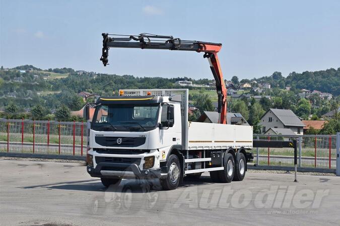Volvo - FMX 370 / Kamion sa kranom / Kamion sa ravnom platformom / LUS-1369