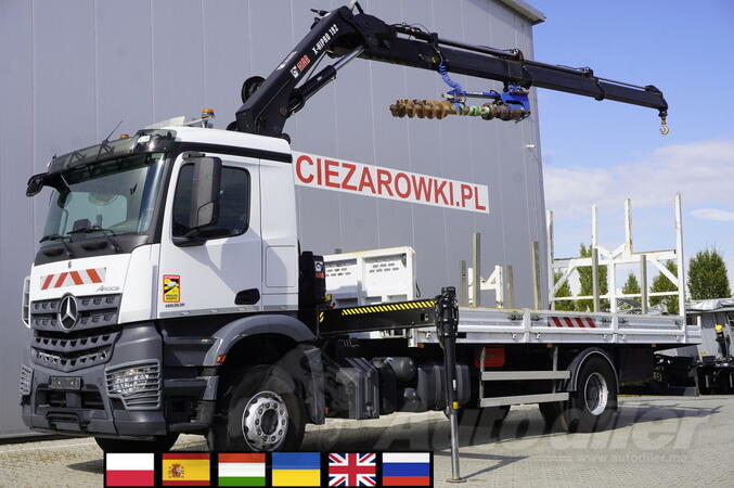 Ostalo - Mercedes-Benz Arocs 1833 4x2 / 60.000 km! / HIAB X-HIPRO 192 ES-3 kran / REM kamionska d...
