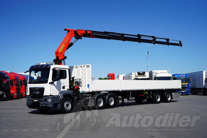 MAN - TGS 33.510 / 6x4 / HDS PALFINGER PK 42 002 SH-E / dohvat 17 m / tegljač + poluprikolica sa ...