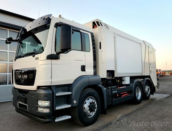 MAN - TGS 26.360 / ROTOPRESS / POSTROJENJE ZA PRANJE KONTEJNERA FAUN / KAMION ZA ODVOZ OTPADA / I...