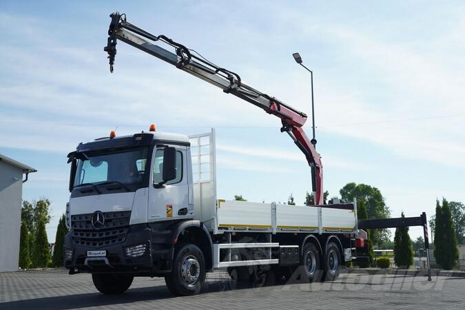 Mercedes Benz - AROCS 2642 / 6 X 4 / SANDUK - 7,2 M / HDS PALFINGER PK 19 001 / KAMION SA PLATFOR...