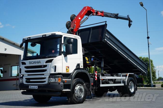 Scania - P 280 / 4X2 / Kiper + HDS HMF 635 K2 / Radio daljinsko upravljanje / KIPER KAMION / IMP-...