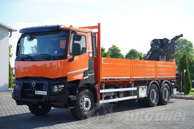 Renault - C 430 / 6x4 / SANDUK 6,8 m + HIAB 188 ES-4 DIZALICA / DOHVAT 12,5 m / KAMION SA PLATFOR...