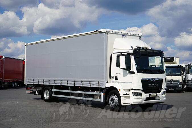 MAN - TGM / 18.320 / ACC / EURO 6 / CERADA + RAMPA / NOSIVOST 9.175 KG / KAMION SA CERADOM / DOM-...