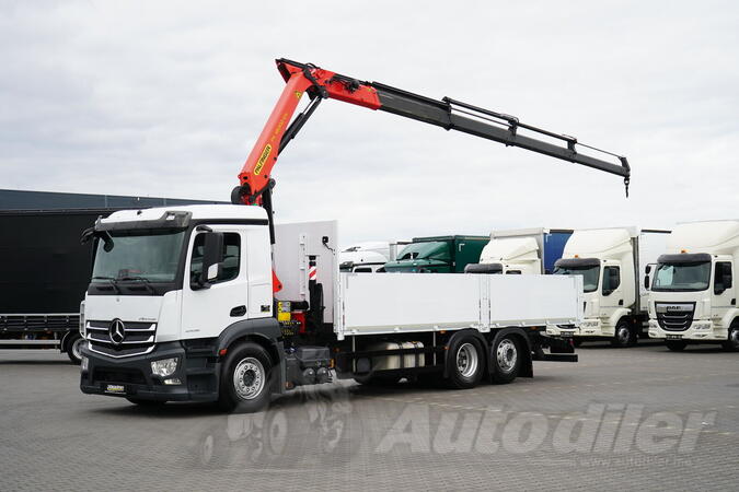 Mercedes Benz - Antos / 2536 KS / ACC / 6x2 / Sandučar / HDS / PALFINGER PK 180 / Kamion sa ravno...