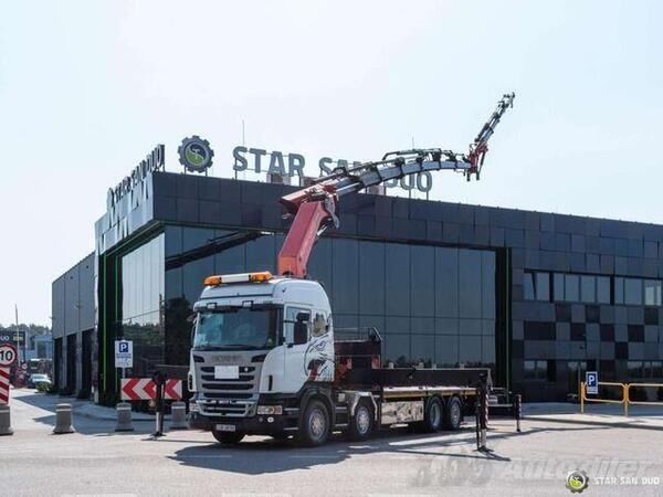 Scania -  R480 / 8x2 / Palfinger PK 74002 / Crane / Fly Jib / Kamion sa otvorenom ravnom platform...