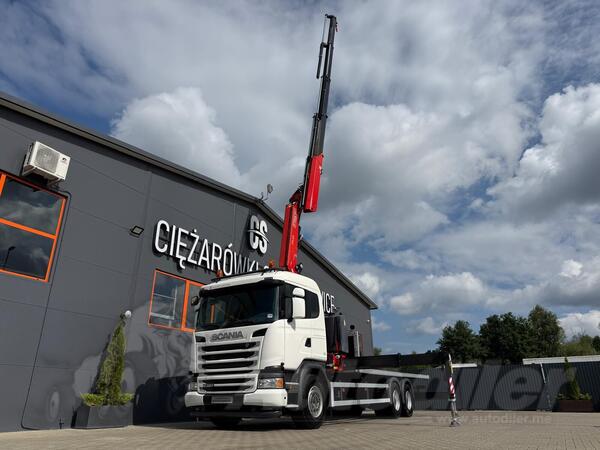 Scania - G 320 / kran / kamion sa ravnom platformom / JOA-0325
