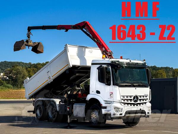 Mercedes Benz - Arocs 2640 HMF 1643 Z2 + Funk / Bordmatic / 6x4 / kiper kamion / LUS-1389