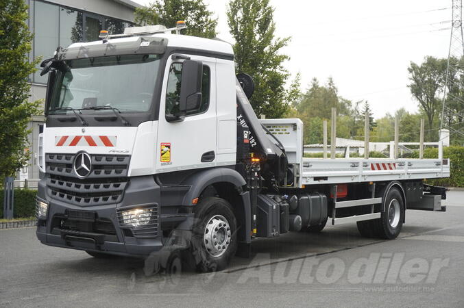 Mercedes Benz - Arocs 1833 4x2 / 50.000 km / HIAB X-HIPRO 192 ES-3 kran / Kamion sa otvorenom pla...
