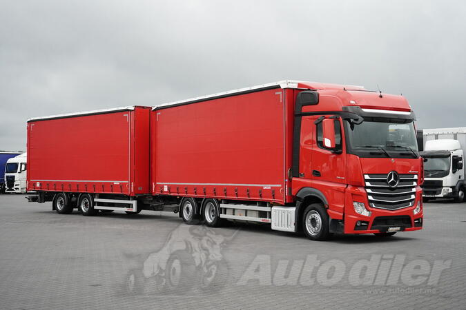 Mercedes Benz - ACTROS 2548 / ACC / EURO 6 /120 M3 / upravljiva osovina / Kamion sa ceradom i pri...