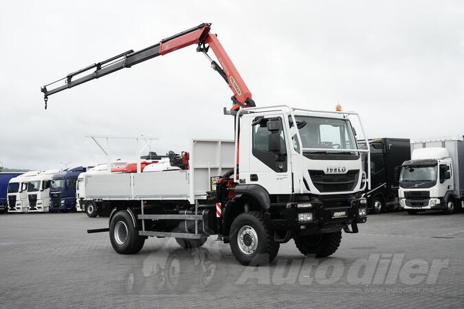 Iveco - TRAKKER / 310 / EEV / 4 X 4 / PALFINGER PK 12000 kran / KAMION SA SANDUKOM I HDS DIZALICO...