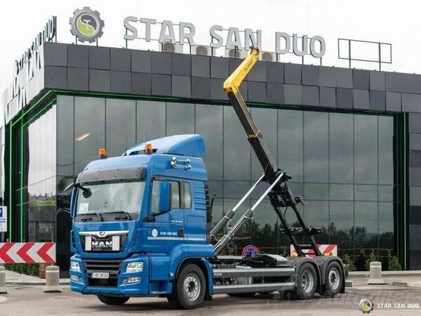 MAN - TGS 26.460 / 6 X 2 / PALFINGER PHT 20SLD5 / HOOKLIFT / KAMION SA KUKOM ZA KONTEJNERE / STR-...