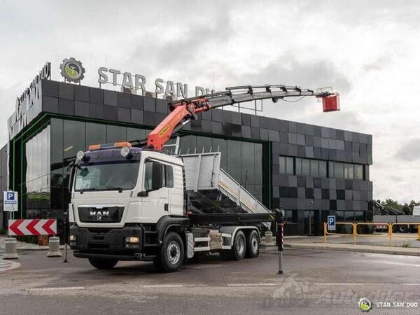 MAN - TGS 26.400 / 6 X 4H / PALFINGER PK 34002 / KRAN / KAMION KIPER SA KRANOM / STR-0757