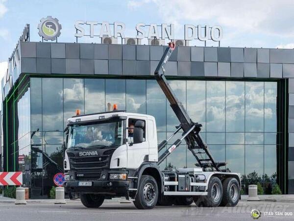 Scania -  P410 / 6 X 4 / HYVA LIFT 20.53.S / HOOKLIFT / KAMION SA KUKOM ZA KONTEJNERE / STR-0758