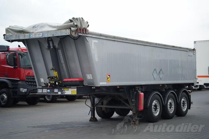 Stas - / KIPER - 28 m3 / ALUMINIJUMSKA / PODIZNA OSOVINA / ELEKTRIČNA CERADA / POLUPRIKOLICA KIPE...
