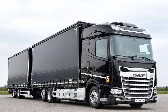 DAF - XG 480 / TANDEM KOMPOZICIJA / 120 M3 / PROLAZNA / PODIZNA OSOVINA / CERADA / TERETNI KAMION...
