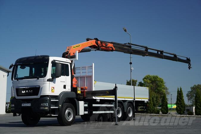 MAN - TGS 26.360 / 6x4 / SANDUKASTA NADOGRADNJA 7 M / HDS PALFINGER PK 26 002-EH / TERETNI KAMION...